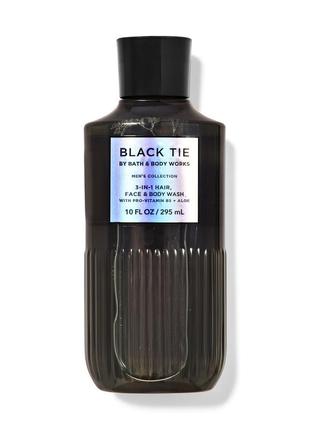 Чоловічий гель для душа 3 в 1 bath and body works black tie