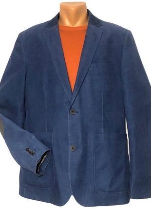 Стильный микровельветоаый мужской пиджак tom tailor 52-54🔥