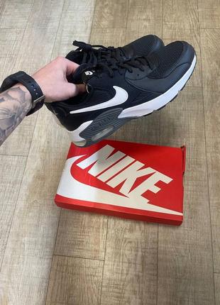 Nike air max excee sneakers in black and white