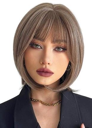 Парик короткий amber, натуральные синтетические волосы