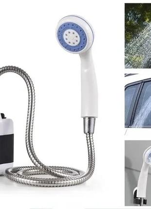 Душ портативний portable outdoor shower з акумулятором та usb зарядкою6 фото