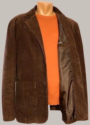 Вельветовый мужской пиджак блейзер 52 р2 фото