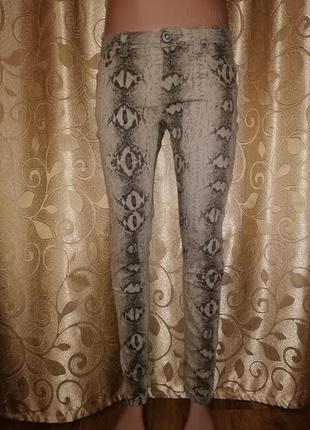 💜💜💜стильні жіночі джинси в зміїний принт parisian💜💜💜2 фото