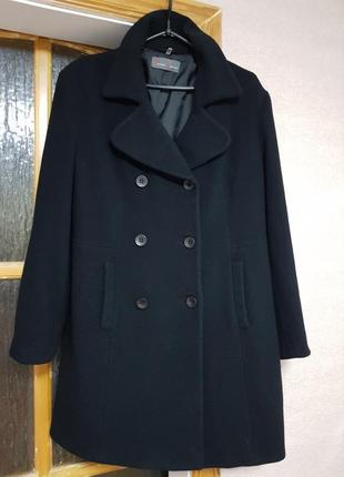 Двубортное легкое пальто пиджак шерсть vivien caron7 фото
