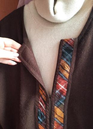 Кашемировый свитер кардиган кофта johnstons кашемир с шелковой отделкой5 фото