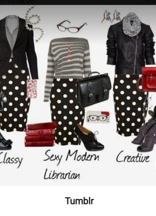 Спідниця олівець у горох m&s