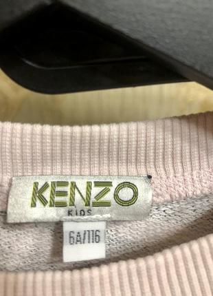 Брендовое теплое платье/туника для девочки kenzo kids