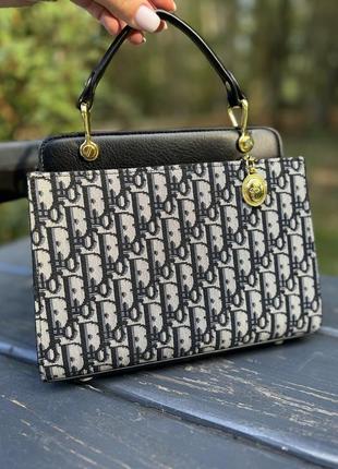Чорна жіноча брендова сумка christian dior крістіан діор2 фото