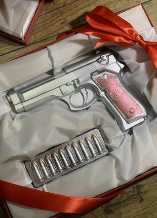 Шоколадный пистолет. мужские подарки. подарок парню. подарок военному.1 фото