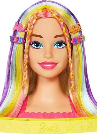 Голова манекен барбі для зачісок barbie totally hair deluxe styling heads