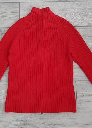 Коттоновый пуловер на молнии2 фото