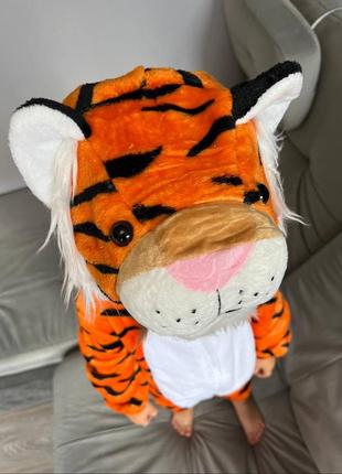 Детский кигуруми тигр, пижама тигр для малышей3 фото