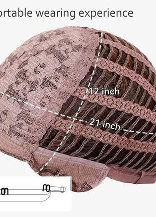 Парик пепельный омбре, натуральные синтетические волосы