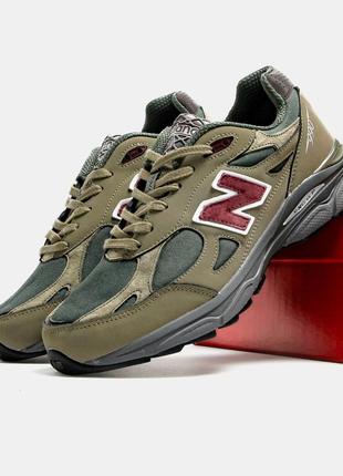 New balance 990v3 miusa teddy santis green purple5 фото