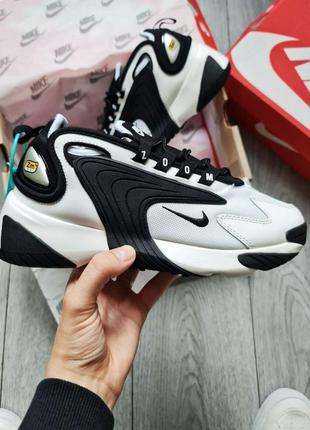 Мужские кроссовки nike zoom 2k white black2 фото