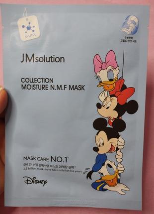 Тканинна маска для обличчя з аквасилом і пептидами jmsolution disney collection moisture nmf mask