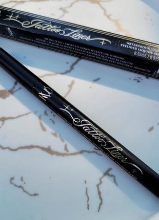 Водостійка рідка підводка 
для очей kvd beauty tattoo liner1 фото