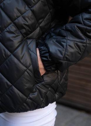 Женская весенняя стеганая короткая куртка,женская стеганая короткая куртка тёплая ветровка,ветровка8 фото