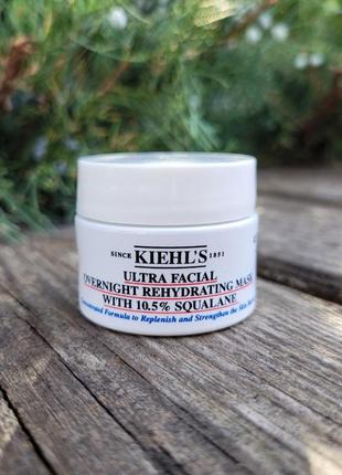 Нічна зволожуюча маска kiehl's ultra facial overnight rehydrating mask with 10,5% squalane1 фото