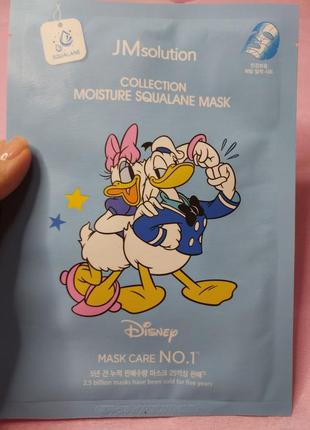 Тканинна маска для обличчя з екстрактом сквалану jmsolution disney collection moisture squalane