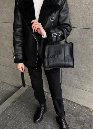 Сумка в стиле marc jacobs tote bag mini black10 фото