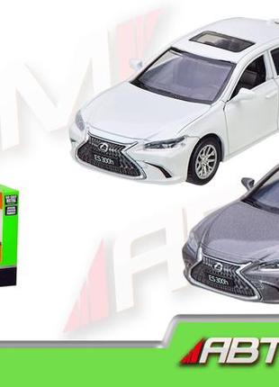 Km4376 машина металлическая автопром 1:43 lexus es300h,3 цвета, открывается дверь, коробка 14,5*6,5*7 см