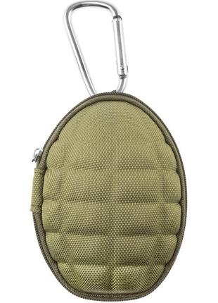 Футляр (чехол) для хранения мелочей с карабином badger outdoor "granat" (bo-bag-grn-olv) olive