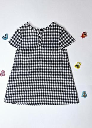 Детская красивая туника сарафан платье в клетку для девочки 1-3года,86-92см george2 фото