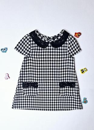 Детская красивая туника сарафан платье в клетку для девочки 1-3года,86-92см george