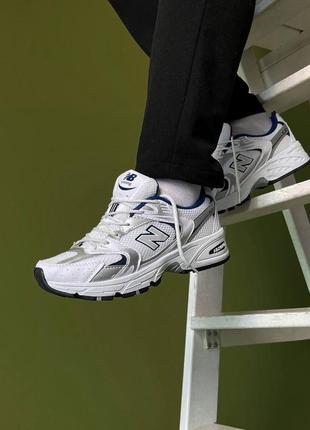 Мужские кроссовки новые бренд белые new balance 530, закупить кроссовки мужские новые светлые бренд new balance 530