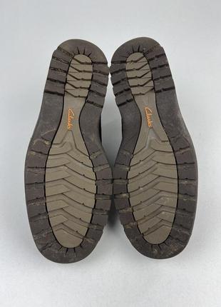 Мужские кожаные ботинки clark's gore-tex7 фото