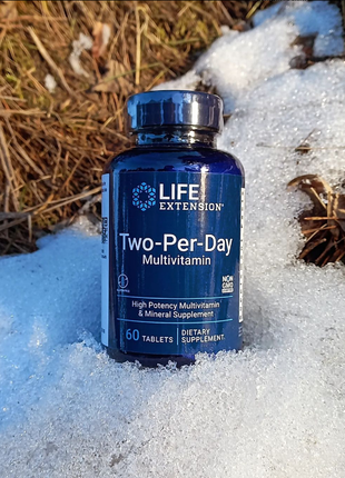 Life extension, таблетки для прийому двічі на день, 60 таблеток , two-per-day multivitamin