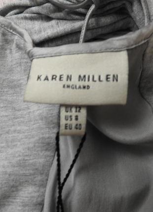 Платье трикотажное karen millen с драпировкой модал шелк4 фото