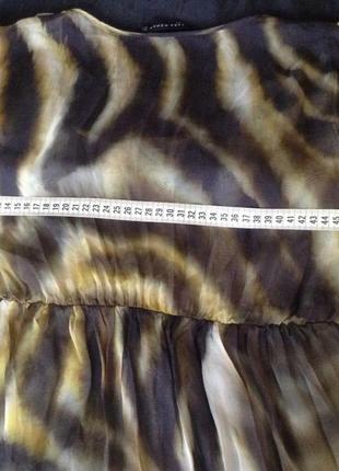 Воздушная блуза полупрозрачная тигровый принт7 фото