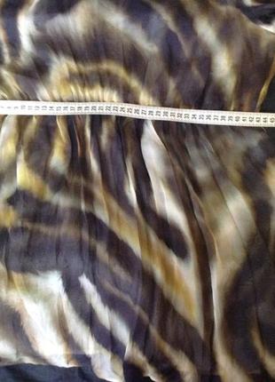 Воздушная блуза полупрозрачная тигровый принт8 фото