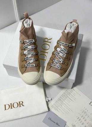 Классические высокие кеды dior 36-406 фото