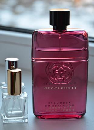 Розпив gucci guilty pour femme absolute, розпив із особистої колекції.