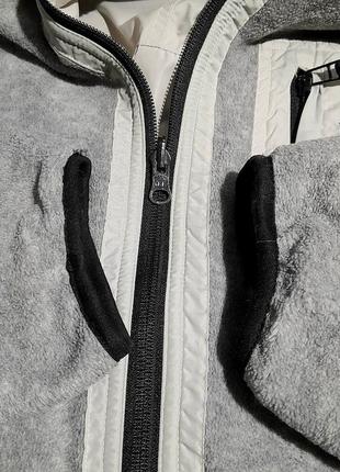 Стильная двухсторонняя куртка флис +плащёвка6 фото