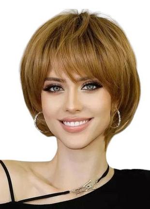 Парик короткий русый, термоволокно