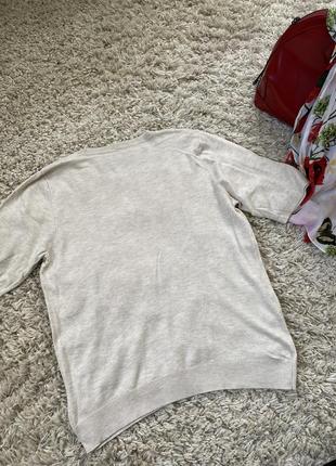 Базовый бежевый свитер с коротким рукавом,chicoree,p.l-xl6 фото
