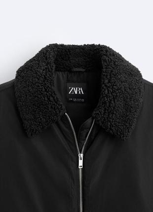 Вкорочена куртка чоловіча з коміром zara new8 фото