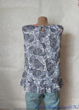 Фирменная marks & spenser блуза со 100 % хлопка в орнамент етно стиле, размер л-ка2 фото