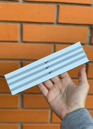 Пов'язка на голову найк - nike skinny hairbands (1 шт сіра)