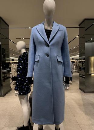 Zara пальто женское zw collection из шерсти3 фото