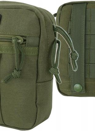 Универсальный подсумок на пояс для снаряжения с molle ,pals и allice texar (mb-12) olive