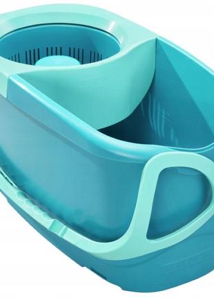 Набор для уборки ведро 6 литров и круглая швабра leifheit "clean twist mop ergo" (52101)