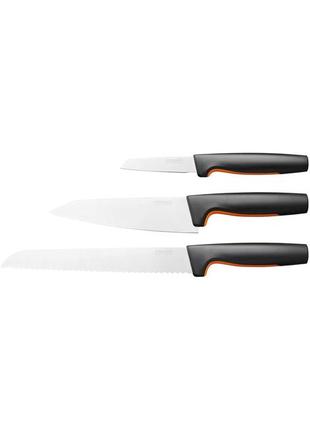 Набор кухонных ножей 3 предмета fiskars "functional form" (1057559) нержавеющая сталь2 фото