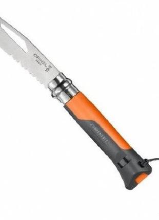 Складной нож специального назначения opinel "outdoor orange no.08" (001577/00214) нержавеющая сталь