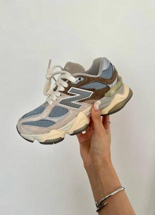 Кроссовки new balance 9060 "mushroom aluminium" premium серый мужские 43 - 27,5 см