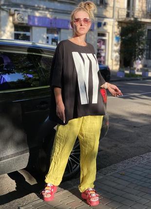 Шикарные льняные брюки италия